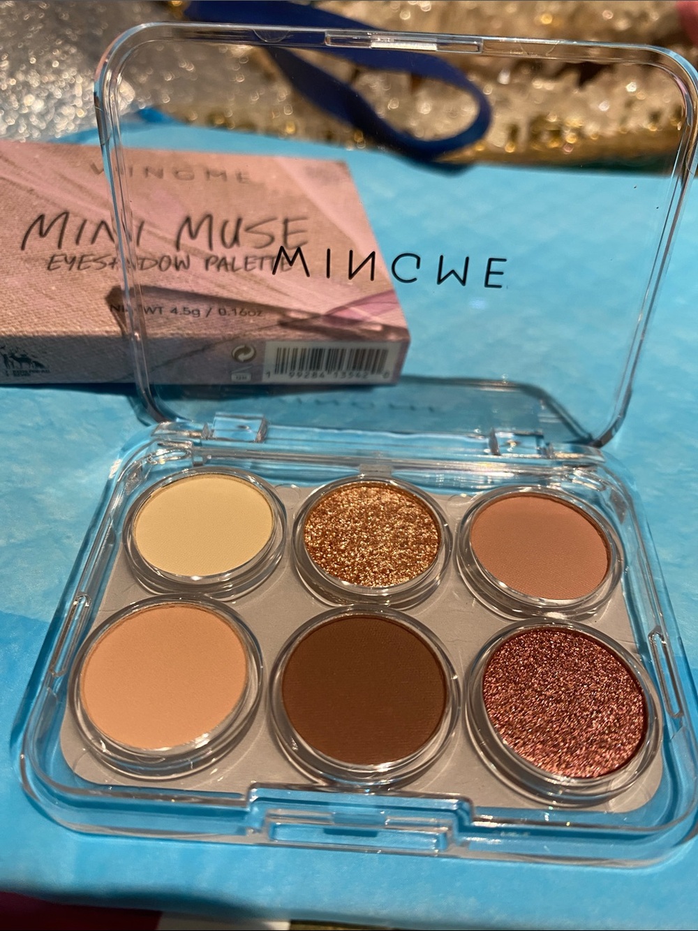 Mini Muse 6-Color Eyeshadow Palette — Neutral & Gold Tones